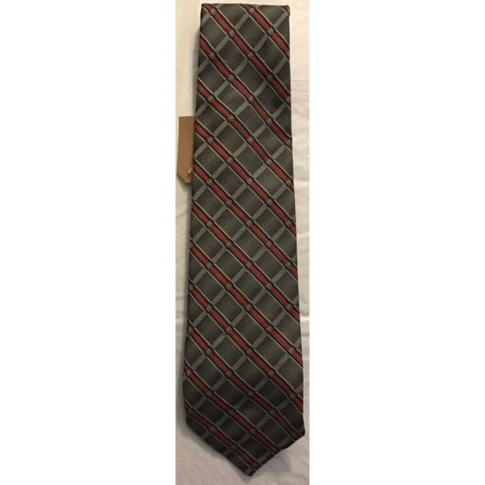 Vintage Wemlon by Wembley Gray with Red Stripe Tie * 57"x 4"